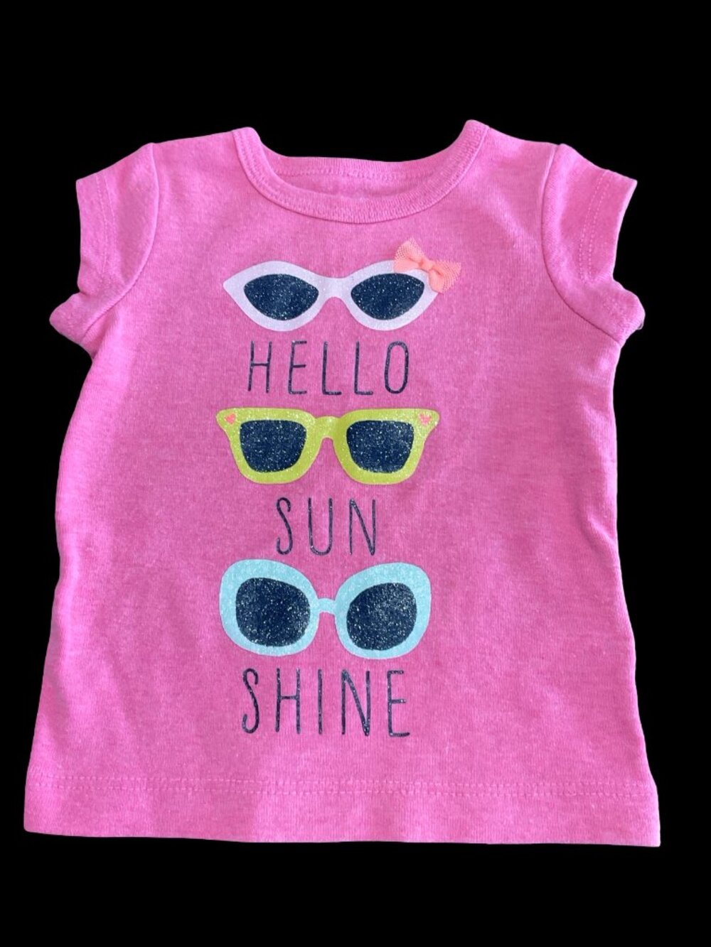 👣 10/$25 - Pink "Hello Sunshine" Sunglass Graphic Tee